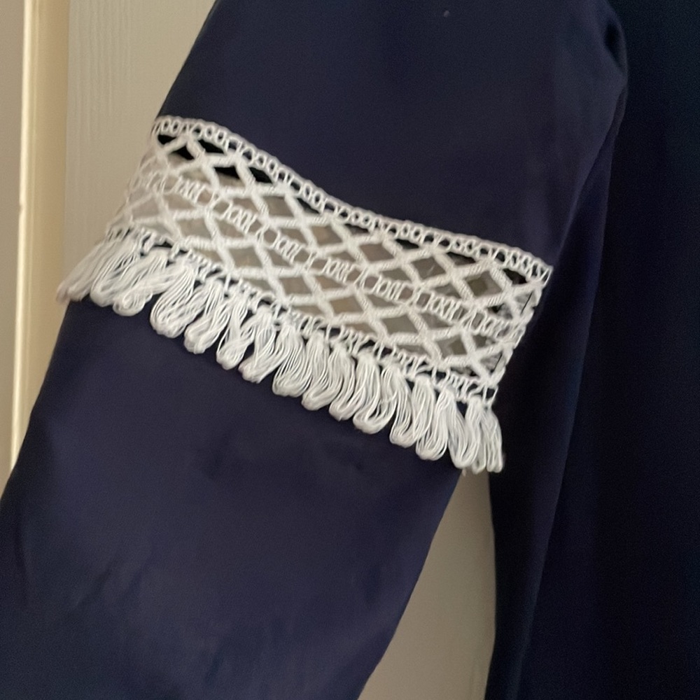 Paradise Bay Swim Coverup Size L Navy NWOT - Picture 2 of 7